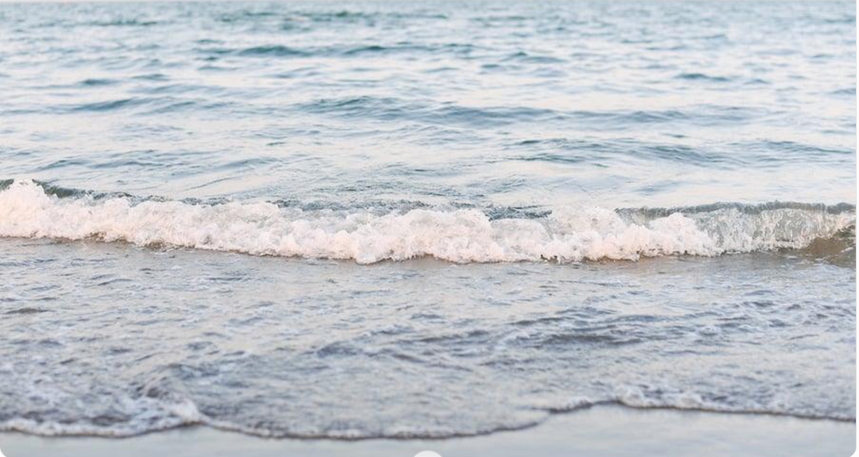 Gentle waves reaching the shore